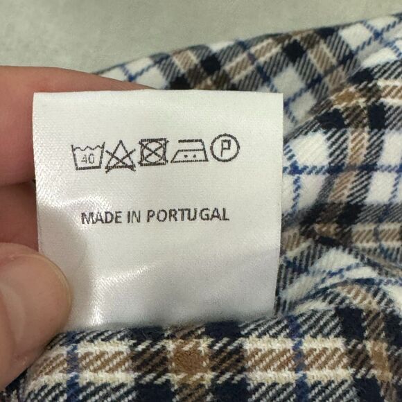 Epaulet Los Angeles Shirt Mens Medium Black White Plaid Cotton Flannel Outdoor - Picture 8 of 15